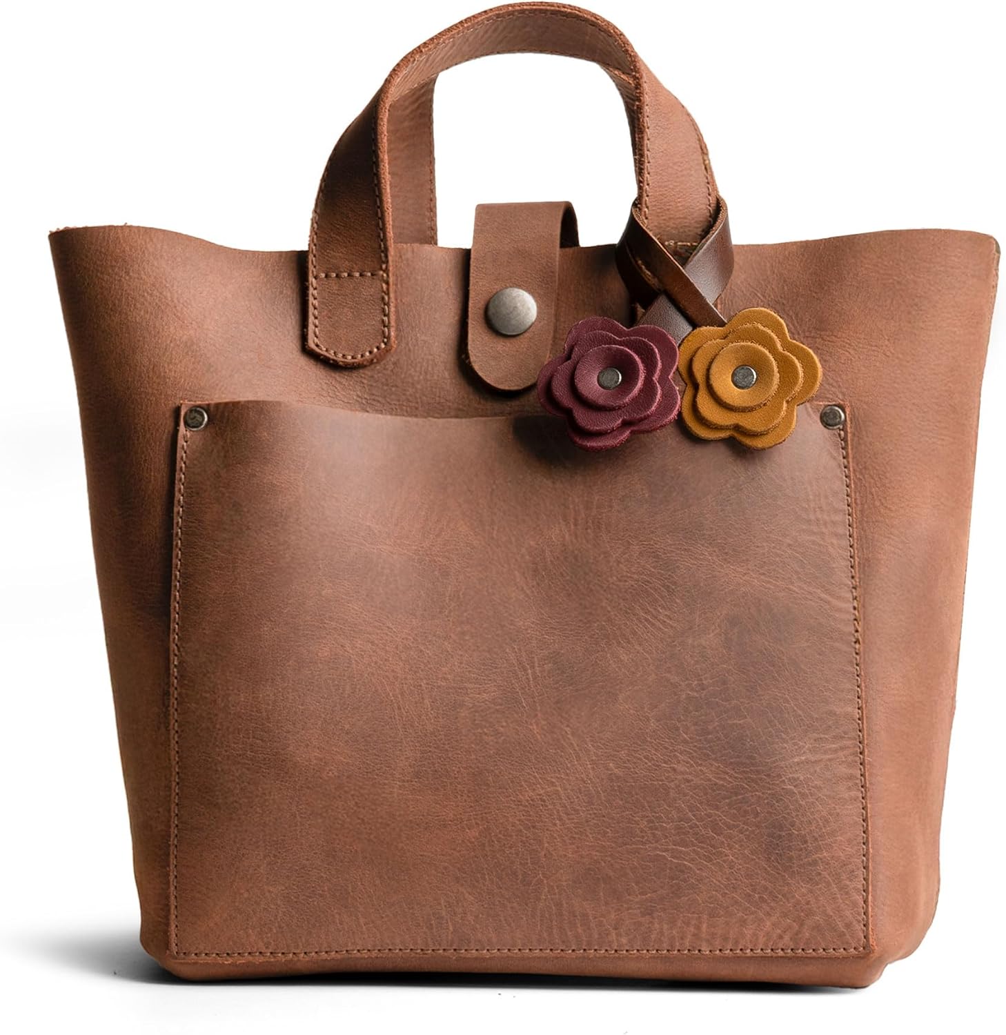 Hide & Drink Leather Rose Bag Charms for Handbags, Purse Charm for Tote & Backpacks, Ornaments for Women - Image 2