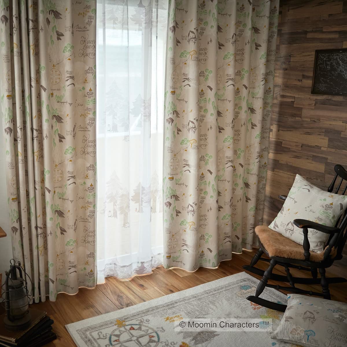 Amazon｜【148サイズから選べる】2級遮光カーテン ムーミン 「ムーミン