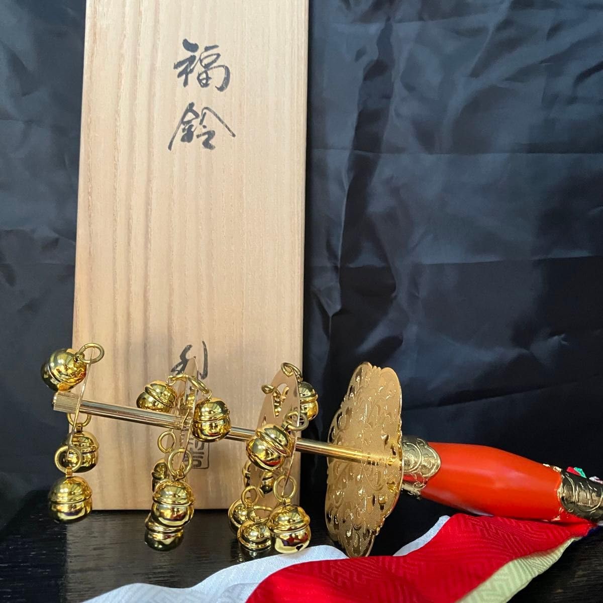 Amazon.co.jp: 在銘 近藤利吉 神楽鈴 福鈴 巫女鈴 神事道具 寺院仏具  