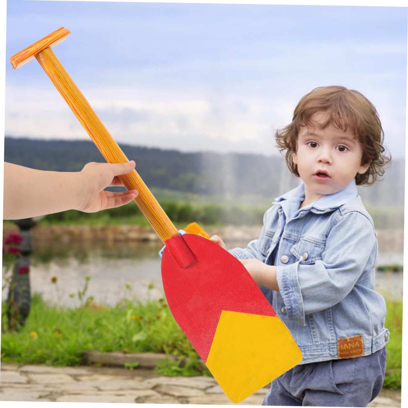 Kindgerechtes Bootspaddel aus Kunststoff mit Bequemem Griff und Leichtem Design als Performance und Dekorationsprop für Kinder zum Spielen