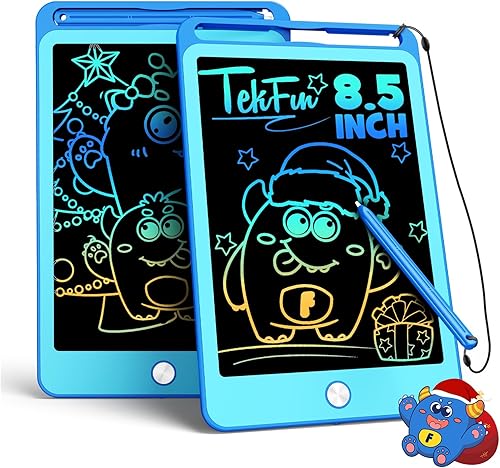Miniatura 11 de TEKFUN Juguetes para Niños Regalos para Niños y Niñas de 3+ Años, Tableta de Escritura LCD de 12 Pulgadas Tableta de Dibujo Borrable Almohadillas