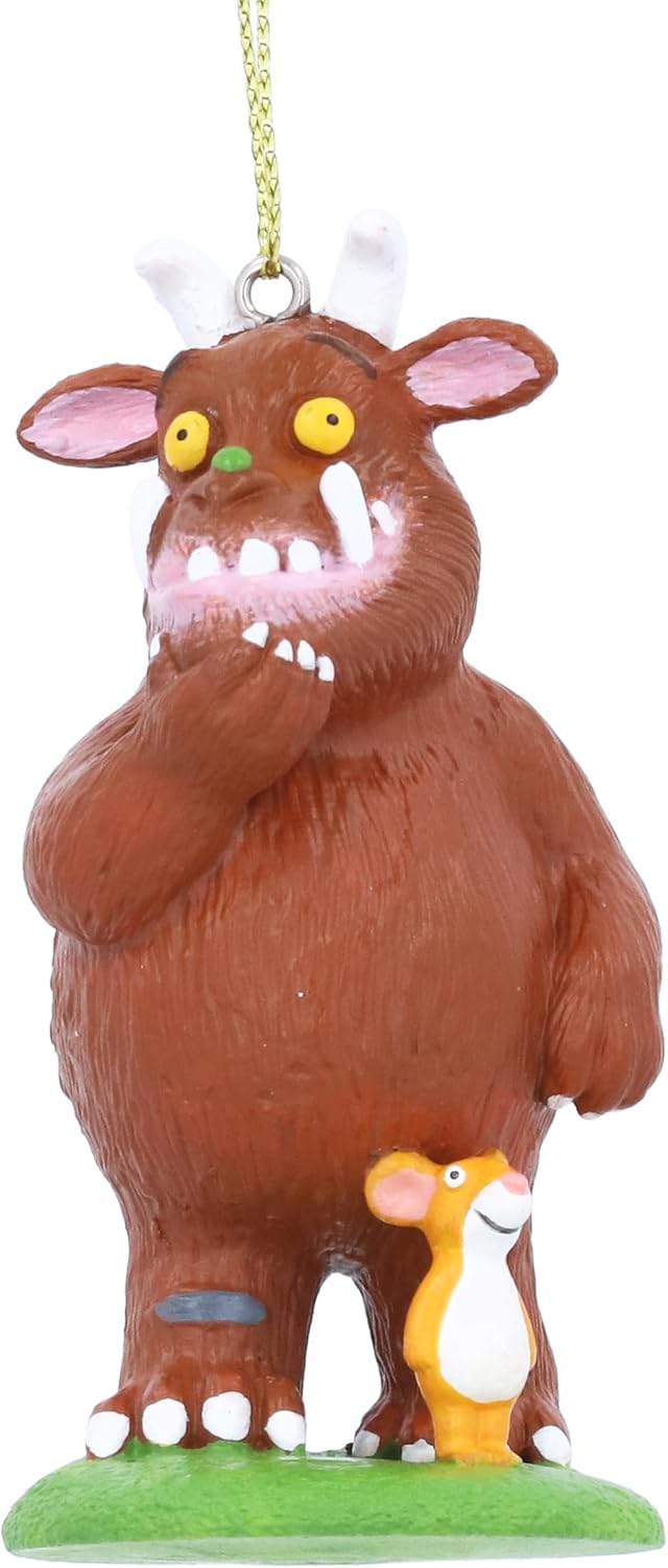 Gisela Graham Gruffalo and Mouse Hanging Christmas Tree Decoration, Resin