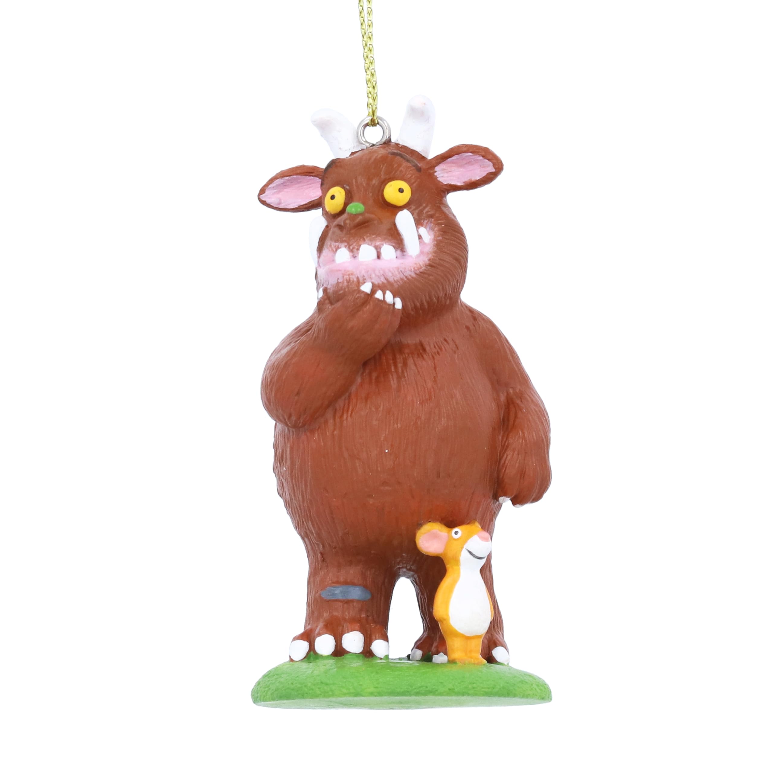 Gisela Graham Gruffalo and Mouse Hanging Christmas Tree Decoration, Resin