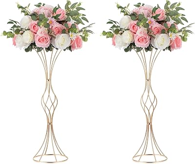 Supporto per fiori, in metallo, per matrimonio, centrotavola, per la casa, le feste e il giardino