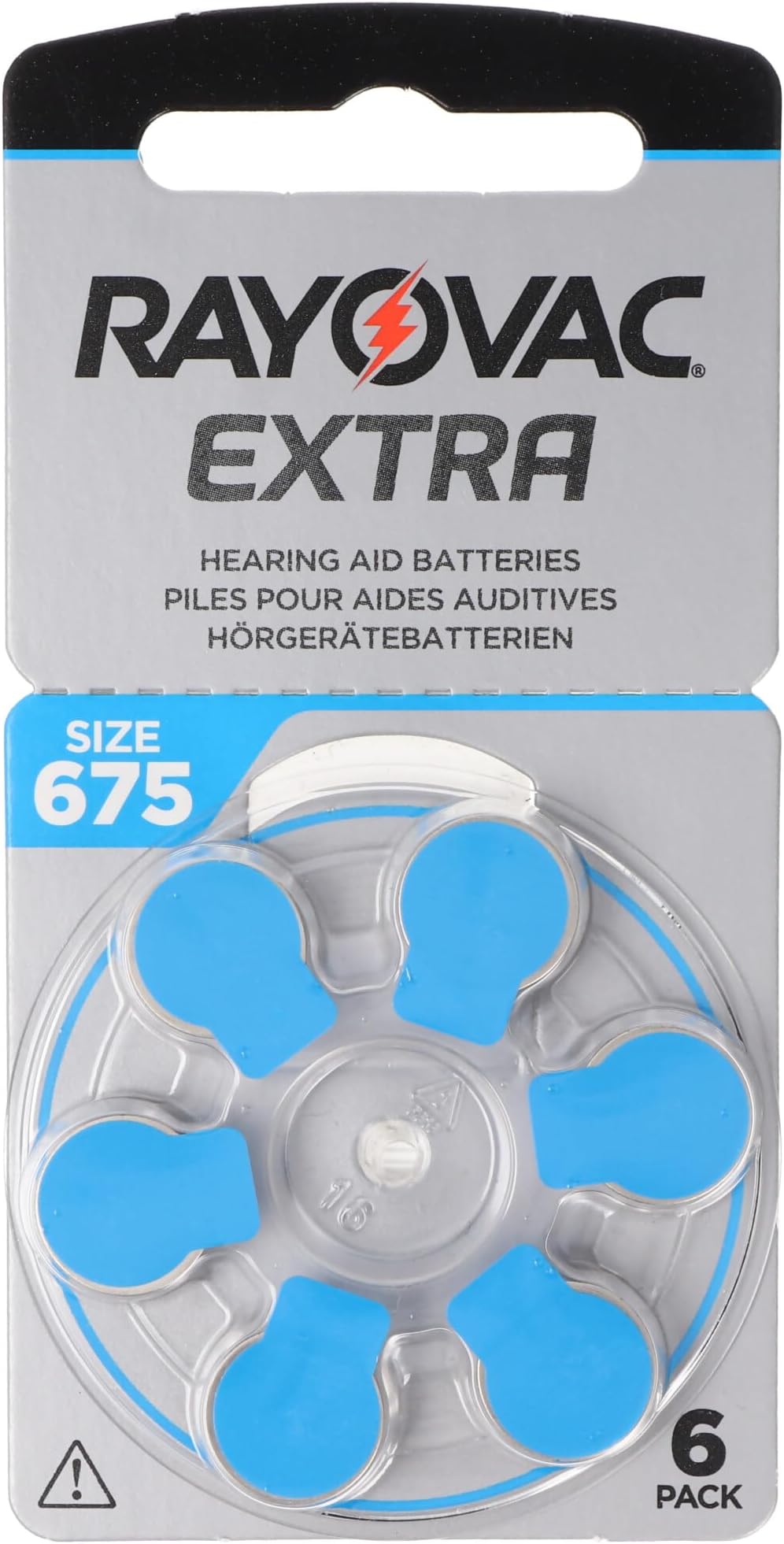 Rayovac Extra Advanced Size 675 Hearing Aid Battery, 1 Pack - 6 Batteries