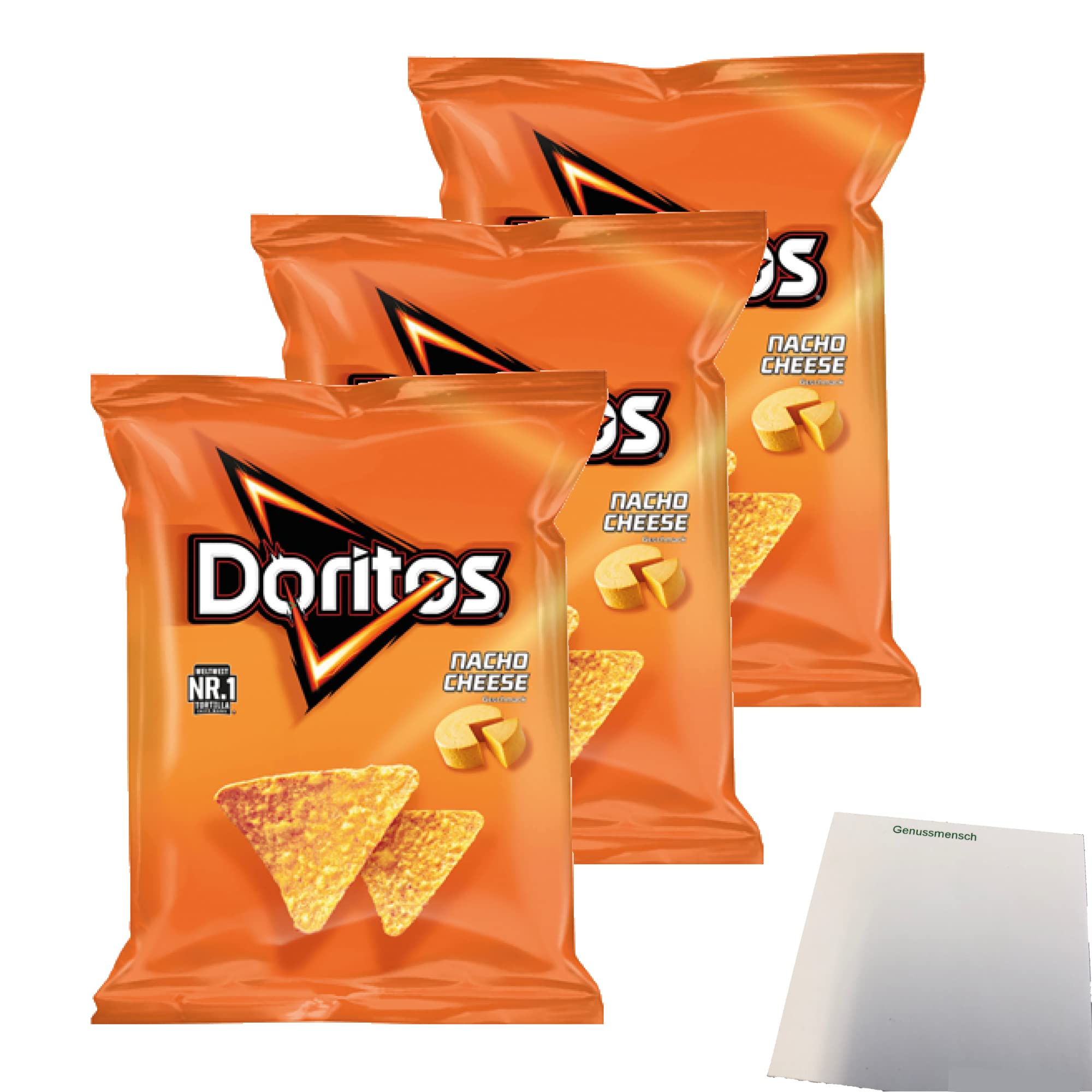 Doritos Nacho Cheese Nacho Chips 3er Pack 3x110 g