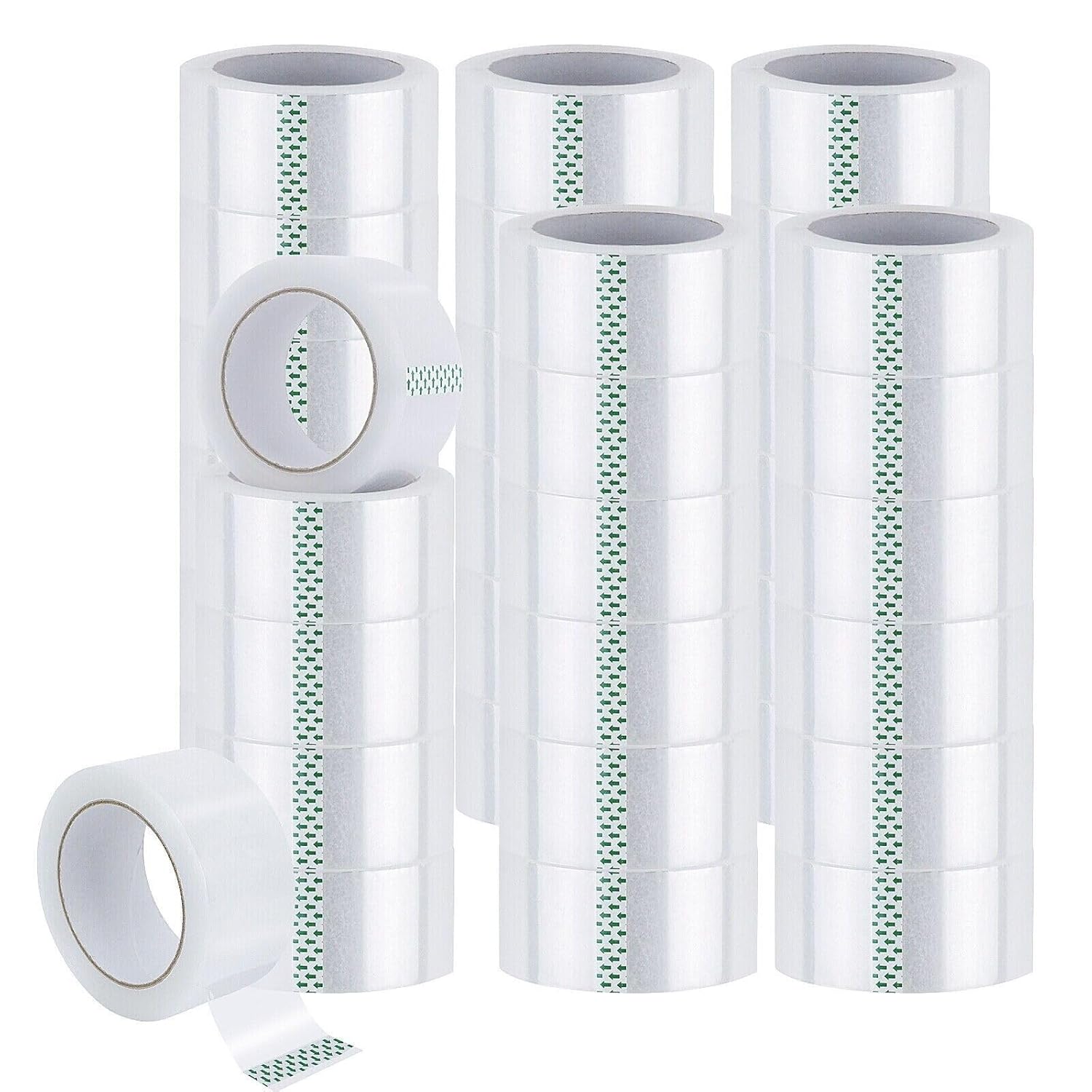 GERRIT 36 Rolls Clear Carton Sealing Packing Tape Box Shipping 2 mil 2" x 110 Yards New