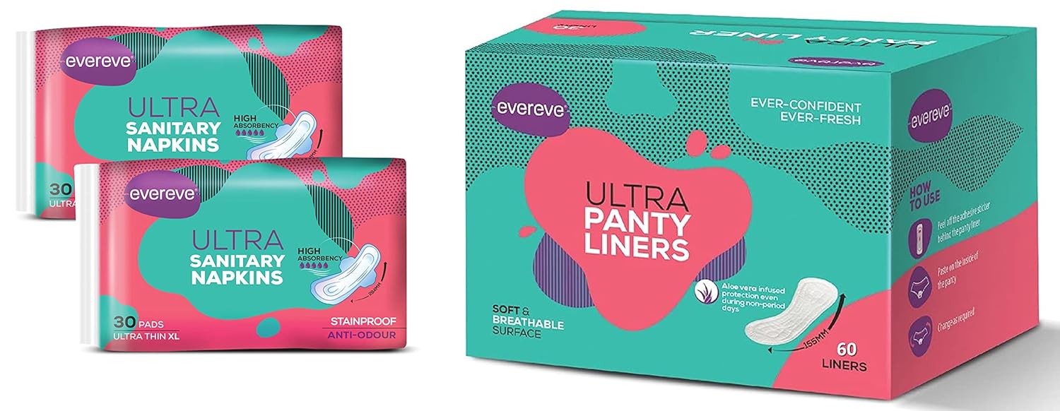 Buy Evereve Anti Bacterial Panty Liners for Women For Protection