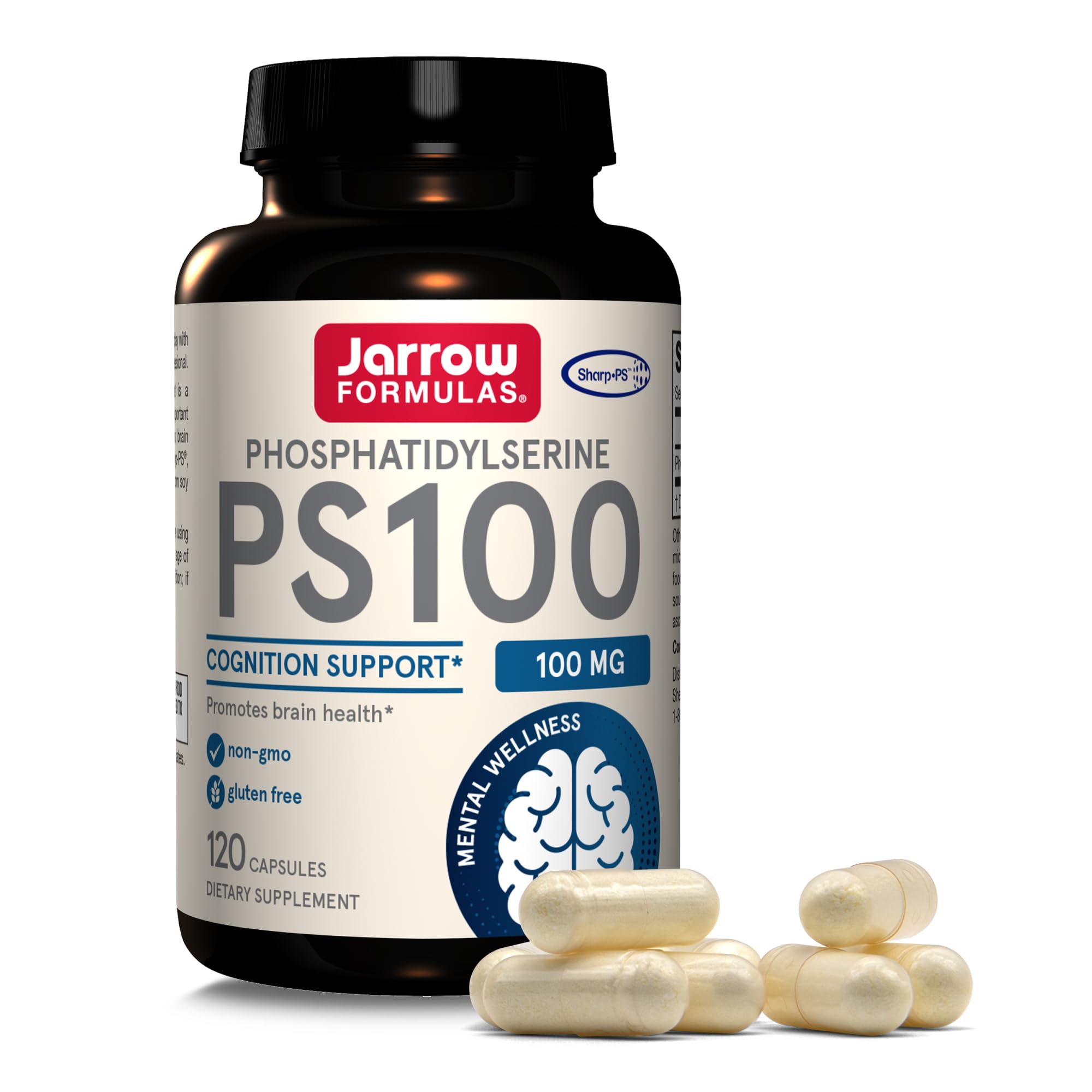 Jarrow Formulas PS 100 Phosphatidylserine 100 mg 120 Capsules