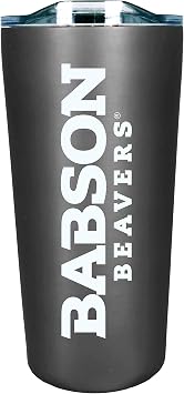 Babson College Double Walled Soft Touch Tumbler, Design-6 - Silver