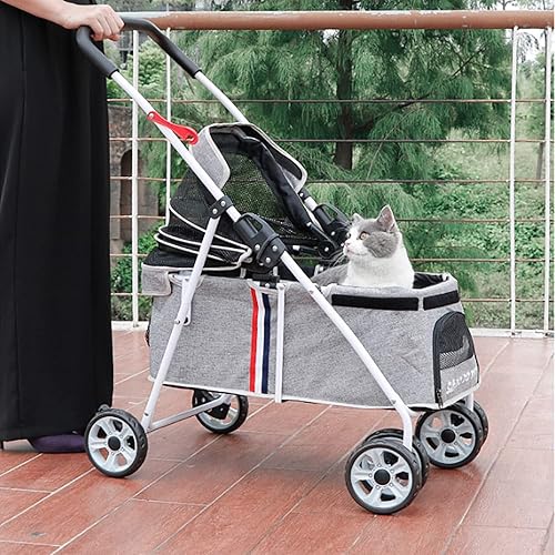 Miniatura 6 de MroMax Juego de ruedas de cochecito de 3.6 pulgadas, rueda de 3.622 in x 0.709 in con freno, para tubos circulares de 0.748 in, repuesto de rueda de