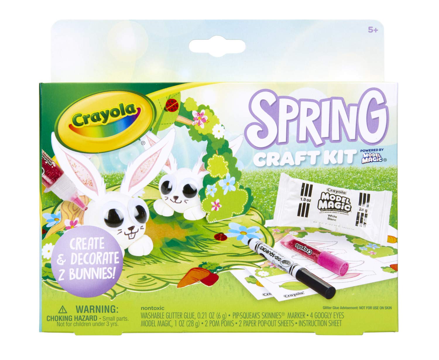 Crayola Model Magic Spring Craft Kit, Chick, Easter Basket Stuffer, Gift for Kids