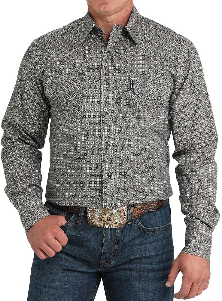 Cinch Men's Print Modern Fit Shirt