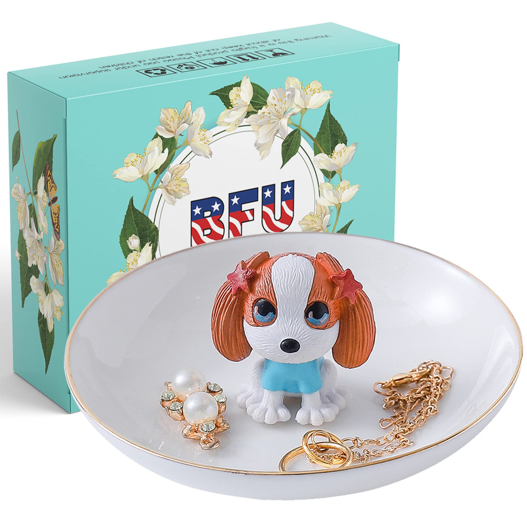 BFU Jewelry Tray Blind Box, Ring Earrings Jewelry Holder, Jewelry Dish For Female, Earring Organizer