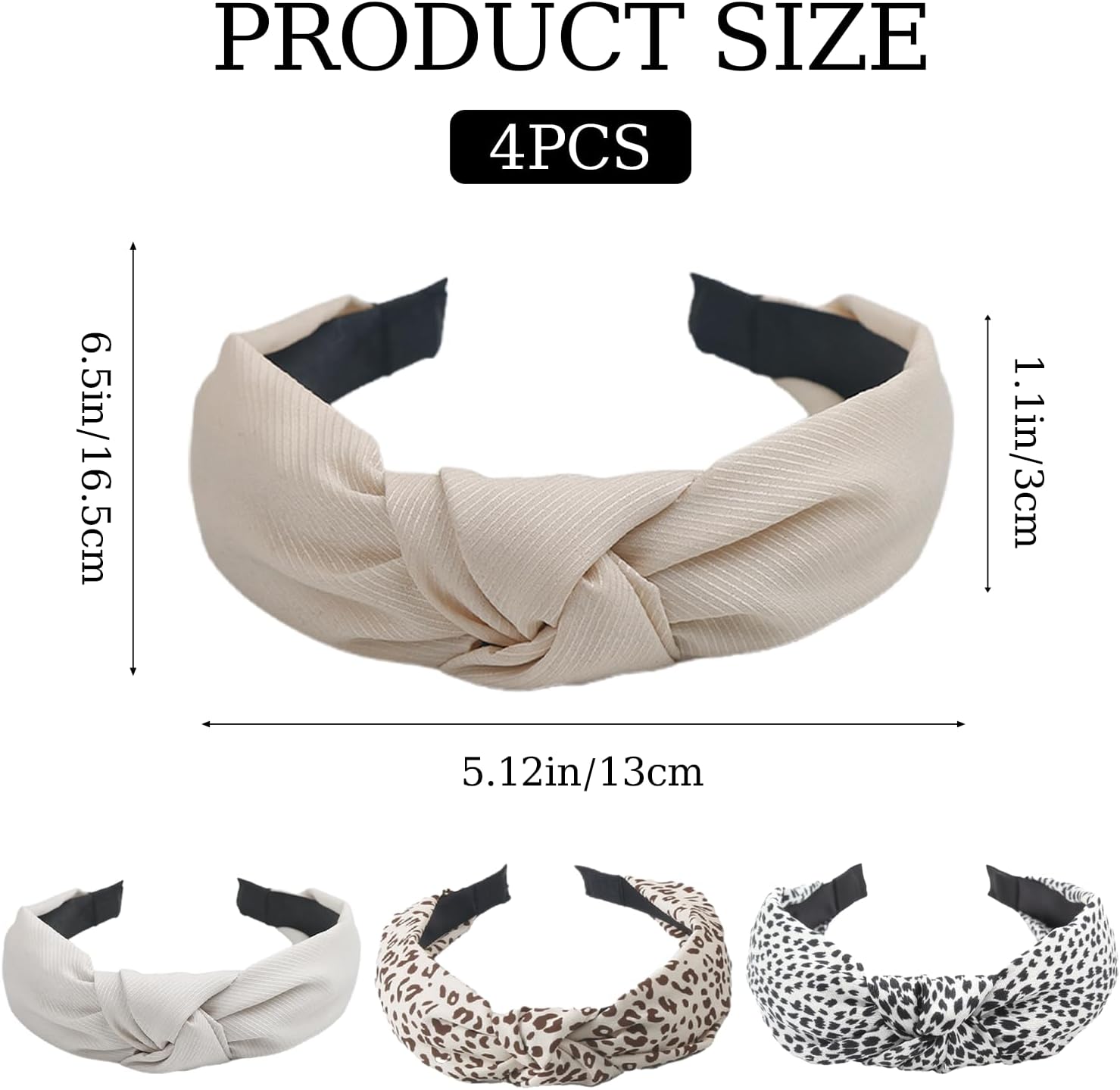 4 Pack Headbands Image 2