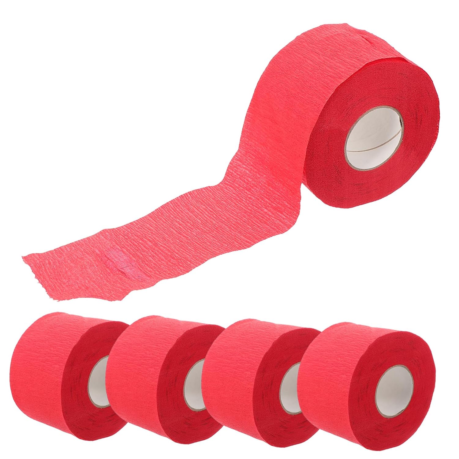 5rolls Neck Strips Barber of Disposable Paper Neck Strips for Hairdressers Salon Hair Cutting Barber Needs
