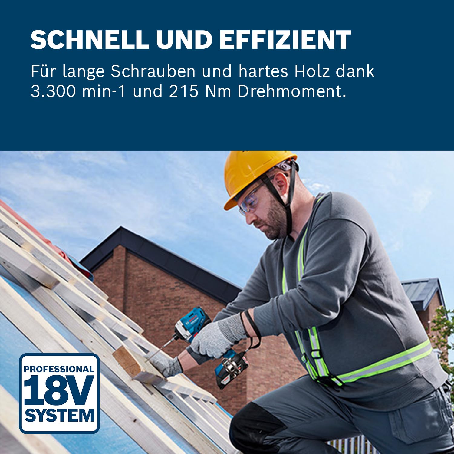Bosch Professional 18V System Akku-Drehschlagschrauber GDR 18V-215