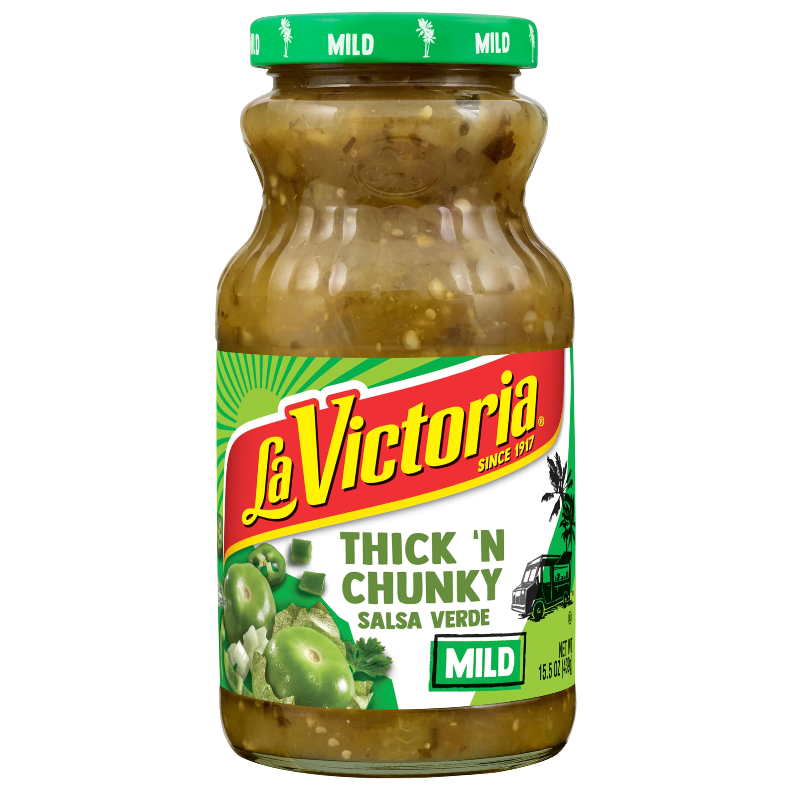 LA VICTORIA Thick & Chunky Verde Mild Salsa, 15.5 OZ
