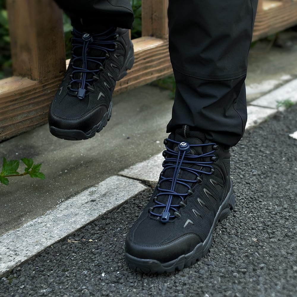 Lacets extra longs sans lacets, élastiques ronds sans lacets pour chaussures de randonnée, bottes de travail et chaussures de course