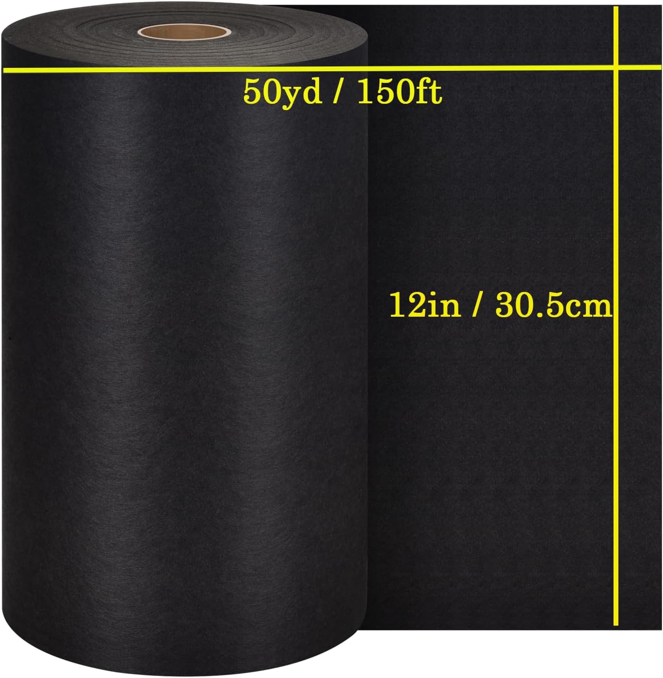 Black Cut Away Embroidery Stabilizer Backing (12 in x 50 yd Roll), Seneme Stabilizer for Embroidery Medium Weight 2.5oz Cutaway Embroidery Stabilizers for Machine Embroidery Stabilizer and Hand Sewing