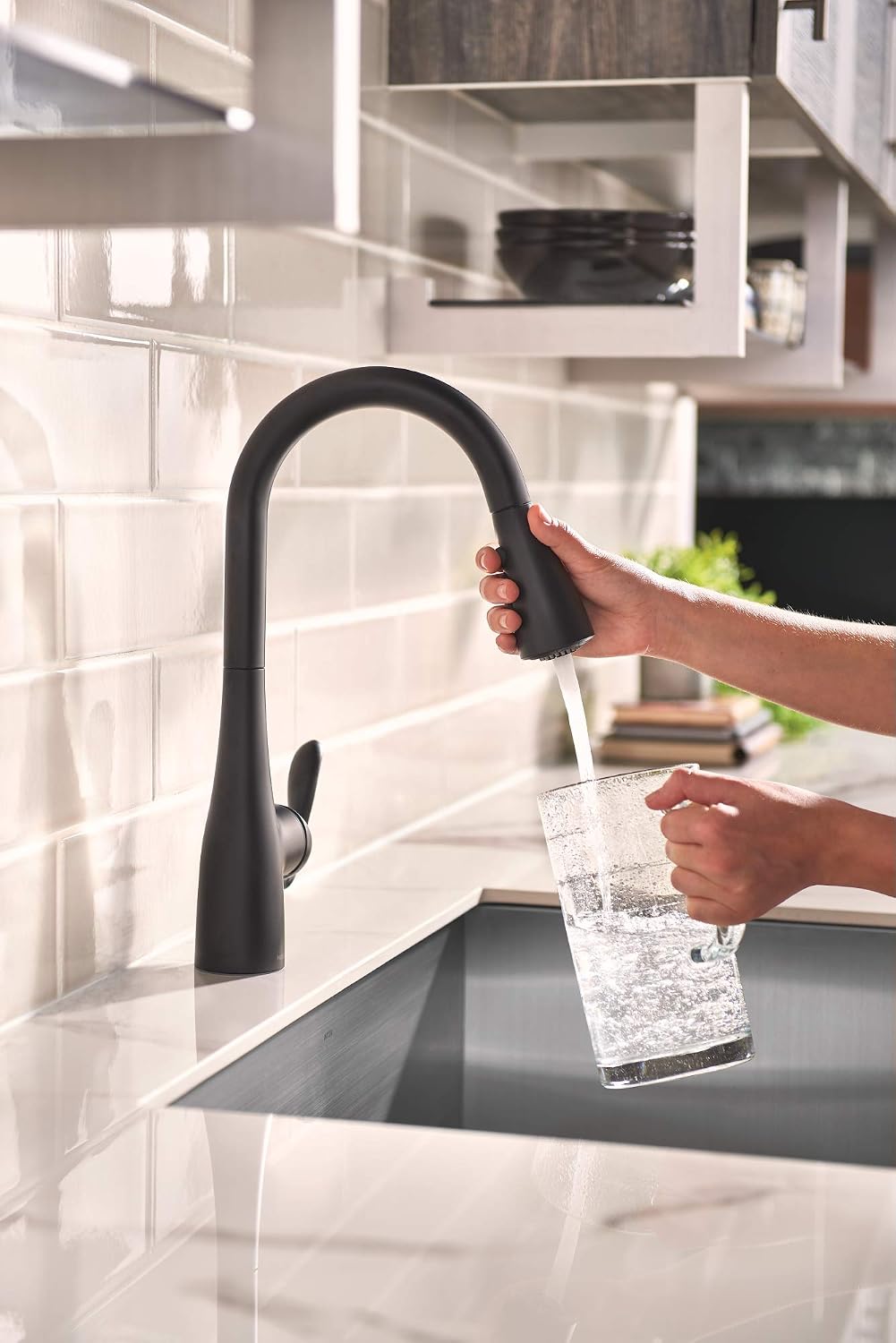 Review Moen 7594BL Arbor One-Handle Pulldown Kitchen Faucet Featuring Power Boost and Reflex, Matte Black 70% Off Everything Moen 7594BL Arbor One-Handle Pulldown Kitchen Faucet Featuring Power Boost and Reflex, Matte Black