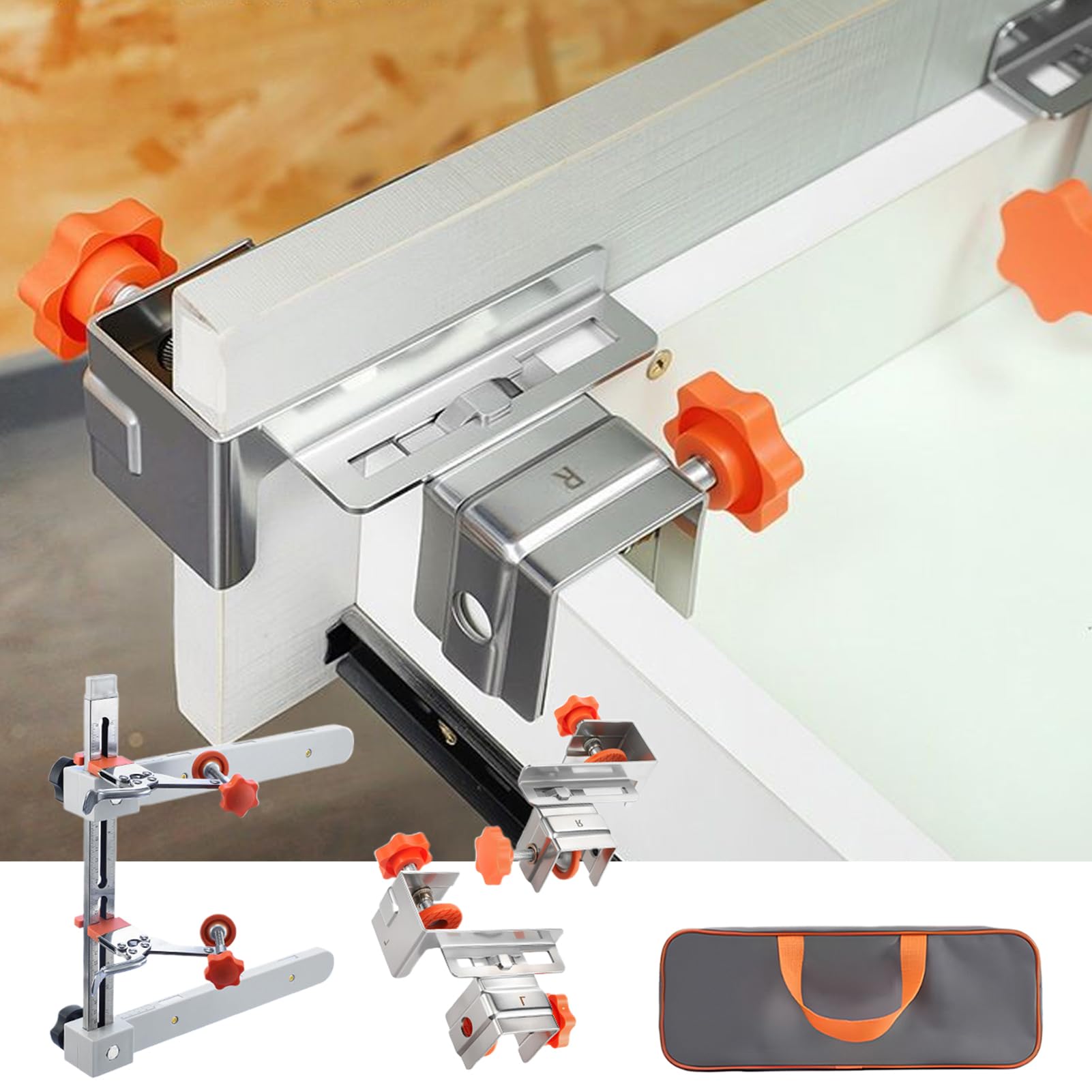 Drawer Slide Jig Regulowane Prowadnice Montażowe do Mebli | Przyrząd do Prowadnicy Szafki Do Prac Stolarskich w Kuchni Narzędzia Skrzynkowe Komoda