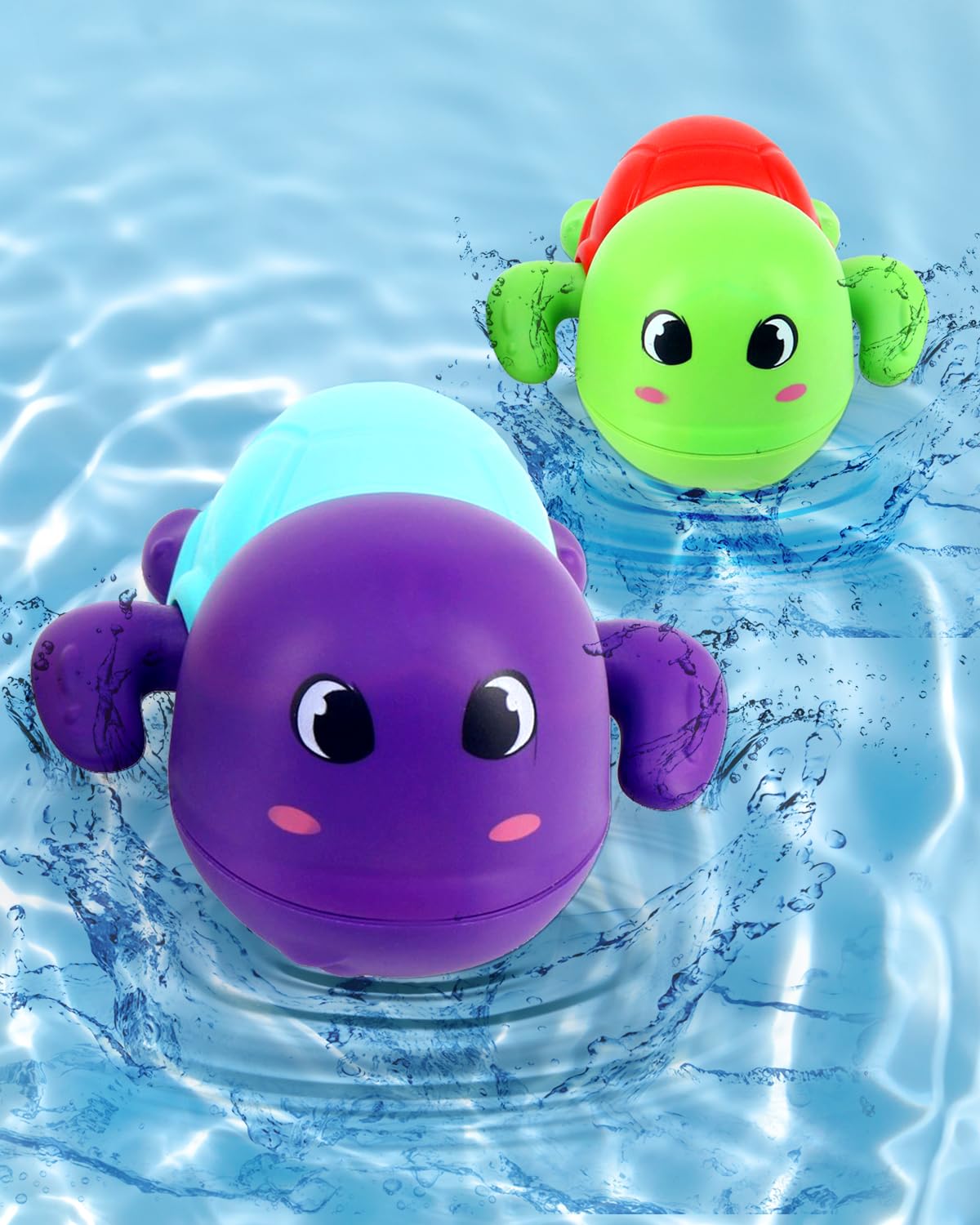 Play Nation Premium 2 Pcs Wind Up Swimming Turtle Toy for Bathing Pool|Bathtub Floating Toys for Baby, Toodler|Water Toys for Babies|Turtle Toy for Kids|Made in India|Best Gift|BIS Certified (Red) (B0CBVFLWX7) Amazon Price History, Amazon Price Tracker