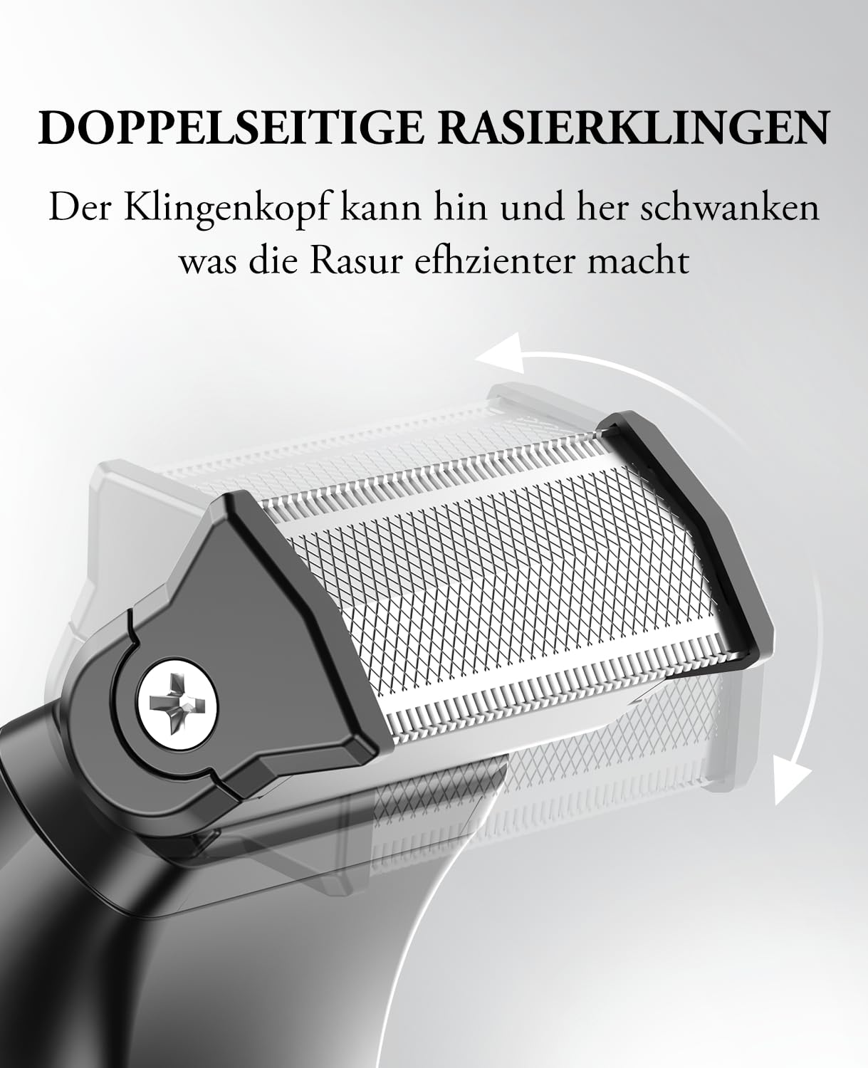 Intimrasierer Mann, kensen 2 in 1 Rasierer Herren Intimbereich Wasserdicht Körperrasierer Herren Typ-C Bodygroom Herren Nass Trocken Intim Rasierer Männer Beine Brust Achselhöhle Leiste Aufsteckkämme