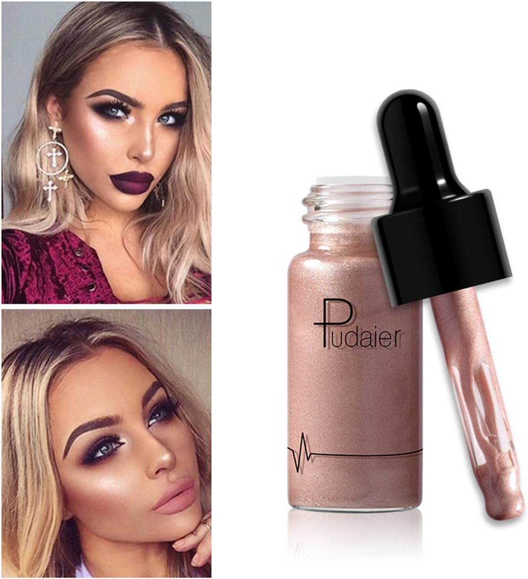 GARYOB Liquid Highlighter Makeup Glow Face Contour Bronze Make Up, Waterproof Glitter Brighten Shimmer Highlighter