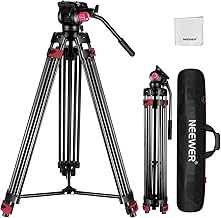 NEEWER 79" Kamera Stativ mit 360° Kugelkopf, Heavy Duty Aluminiumlegierung Videostativ mit QR Platte Kompatibel mit Canon Nikon Sony und andere DSLR Kamera Camcorder, Max. Last 17,6lb, Reinigungstuch