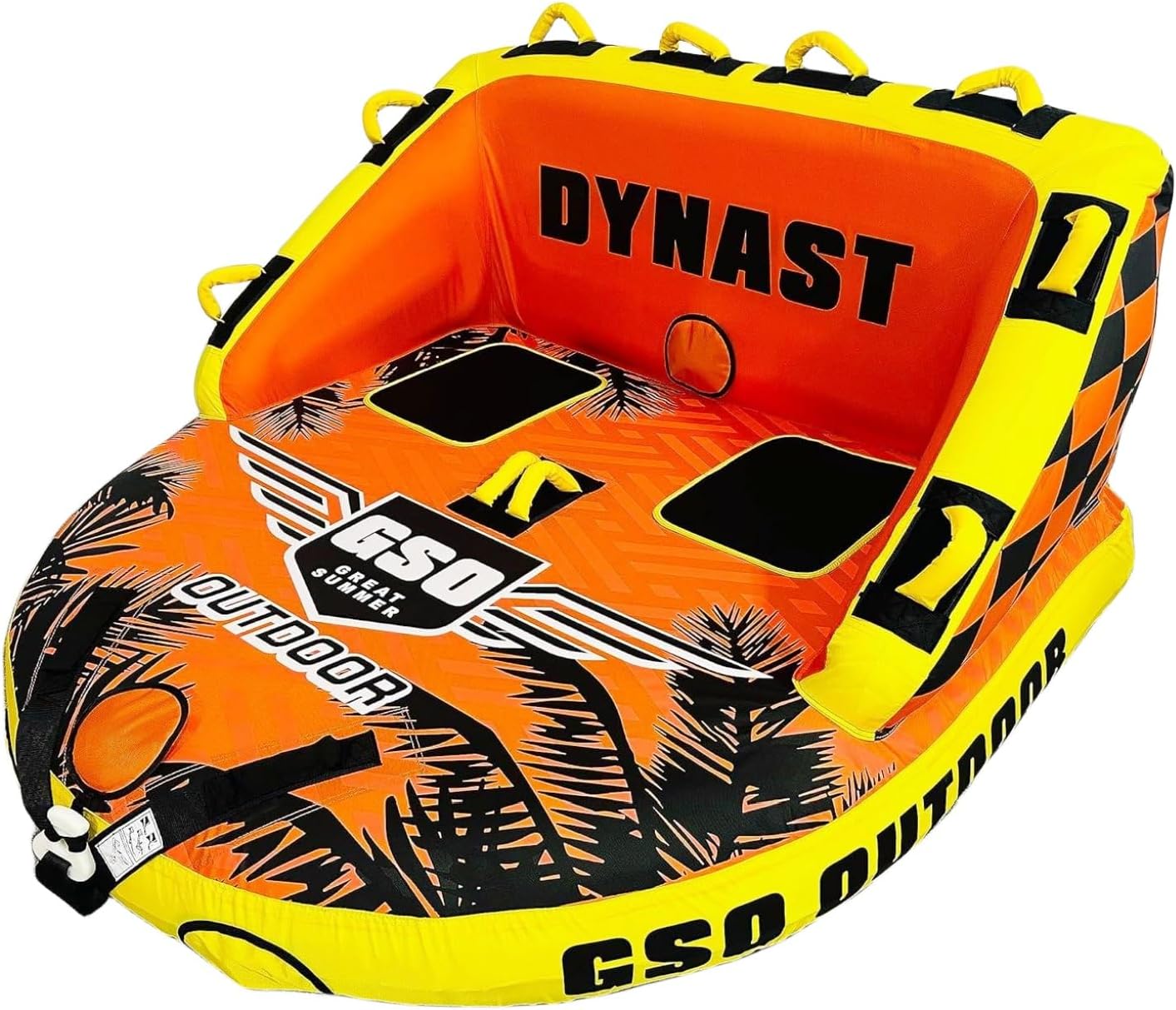 GSO Big Water Sport Towable Tube for Boating, Pull Behind Flying Tube for Boat Inflatable, with Dual Tow Points, Towable Water Pad, Enhanced Durability for Boating Tubes