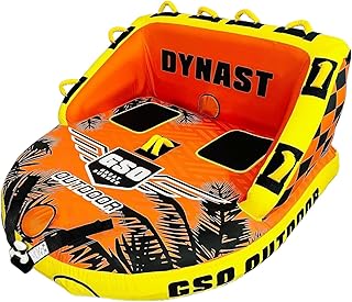 GSO Big Water Sport Towable Tube for Boating, Pull Behind Flying Tube for Boat Inflatable, with Dual Tow Points, Towable Water Pad, Enhanced Durability for Boating Tubes