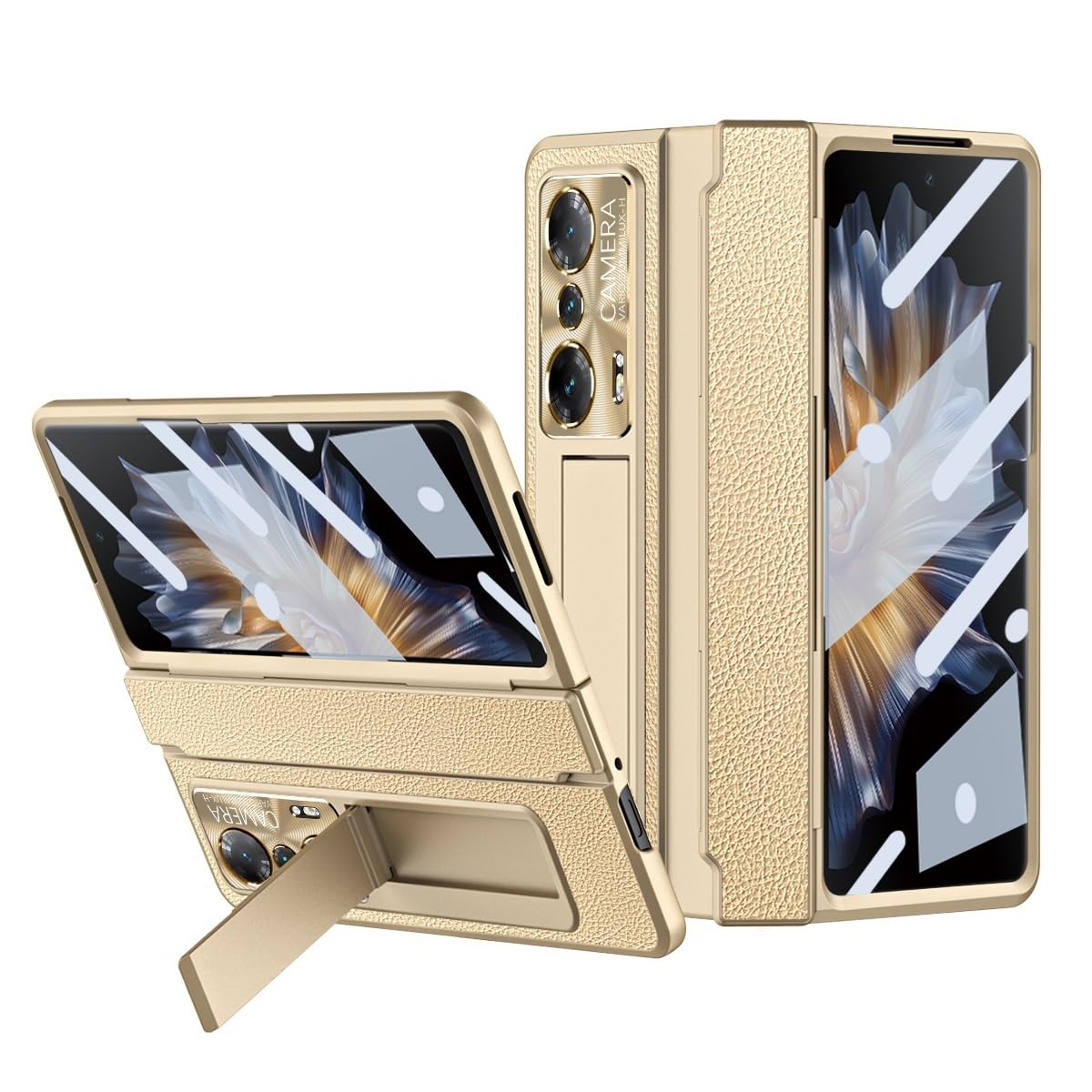Coque Honor Magic VS protection intégrée écran charnière béquille or - 8