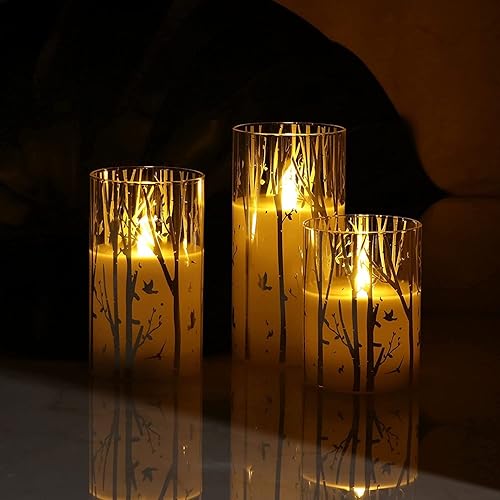 Miniatura 4 de Velas LED de cristal con temporizador, velas sin llama, pilas incluidas, juego de 3.