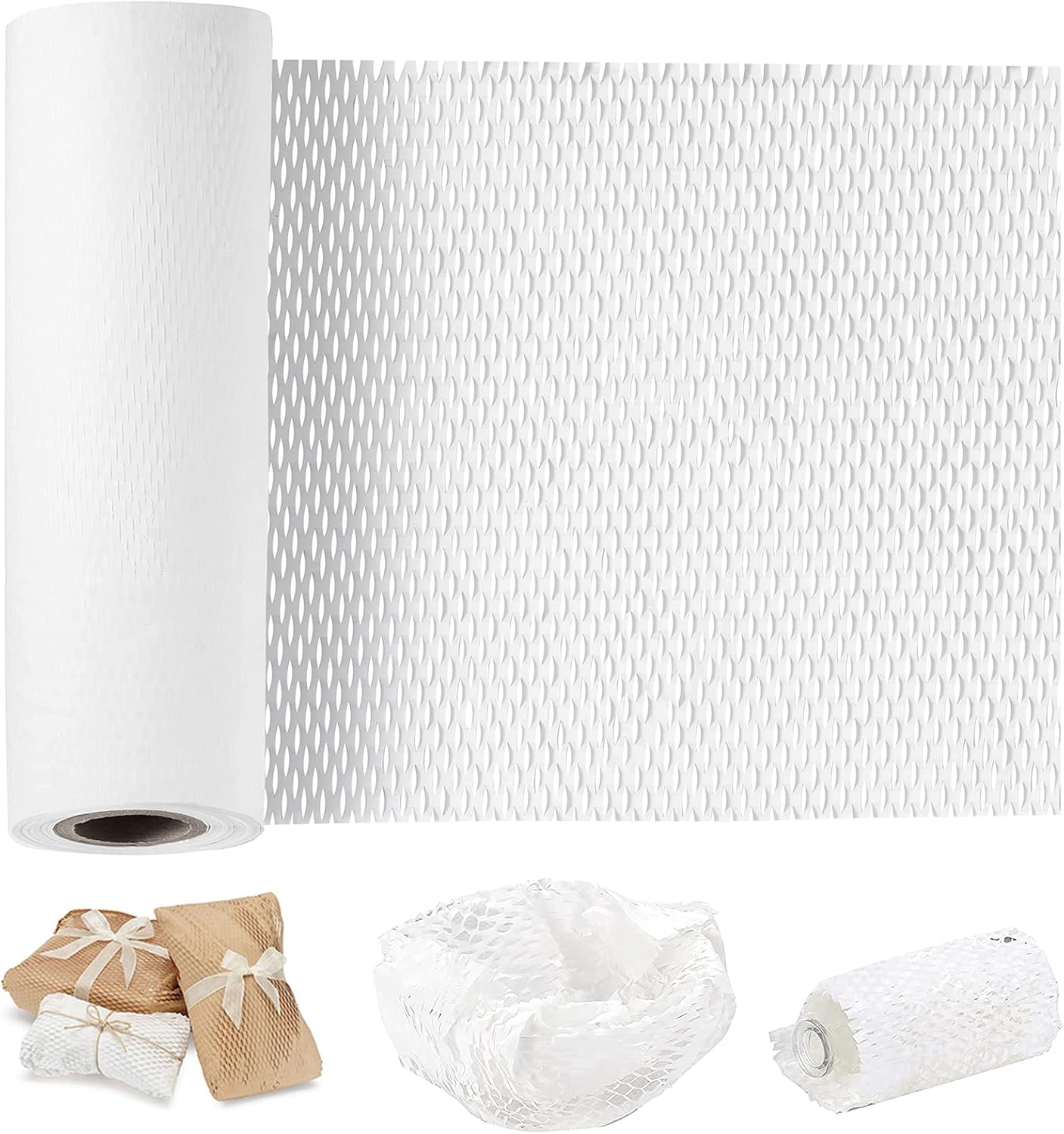 Isilila Premium Honeycomb Packing Paper 11.8inch X 148FT, Eco-friendly Honeycomb Cushioning Wrap Roll for Moving/shipping/packing, Biodegradable Honeycomb Packing Material Recyclable Kraft Paper : Office Products
