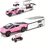 Cybertruck Remote Control Car with Light Effect 2.4 GHZ Dual Motor Steering Adjustment Dual Batteries RC Car for Kids Age for 3+