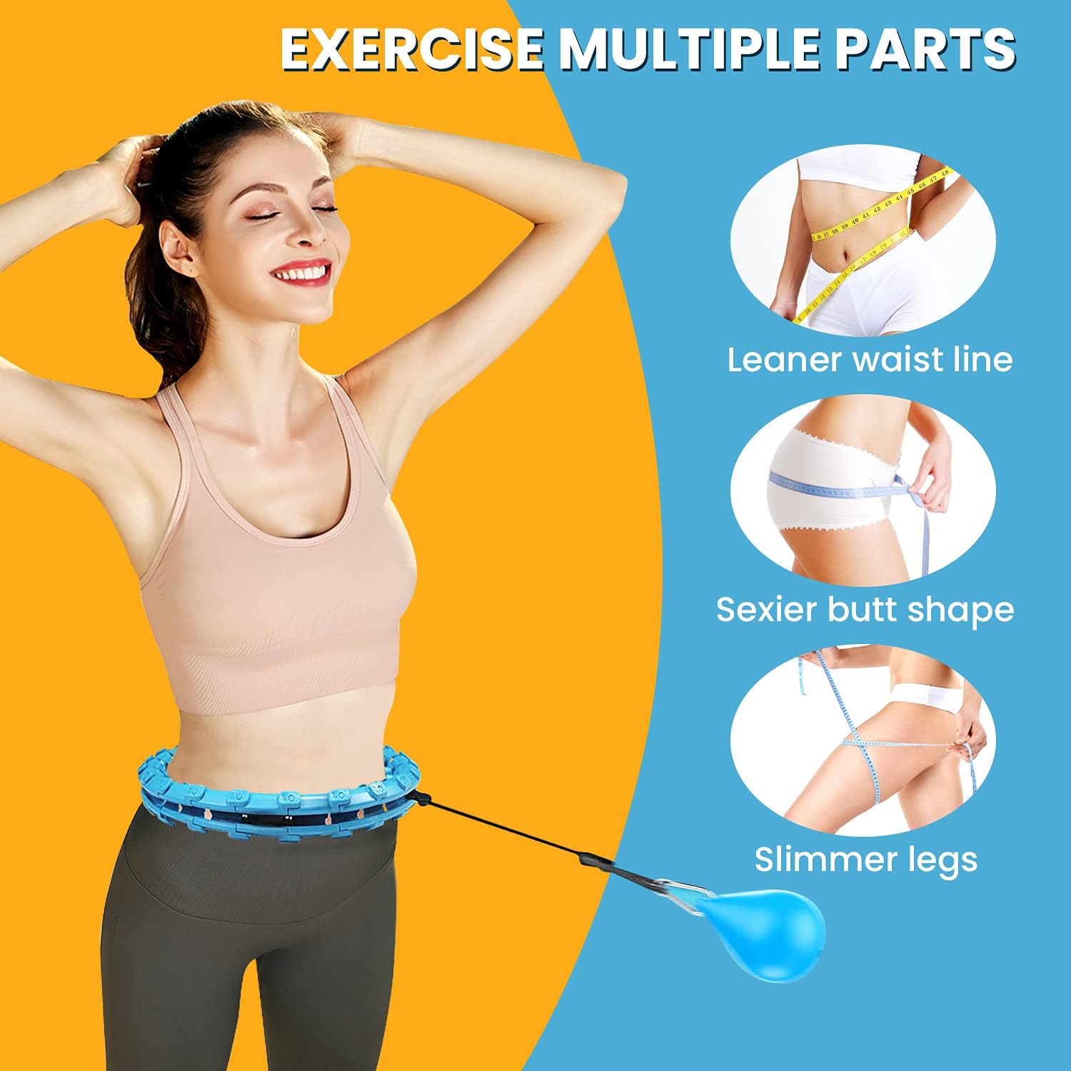 mjyphdm Smart Weighted Hoola Hoops,Fitness Exercise Hoop Plus Size,for Adults Weight Loss,Abdominal Trainer, 29 Detachable Knots Pilates Circles,Sports & Fitness Exercise for Overweight People : Sports & Outdoors