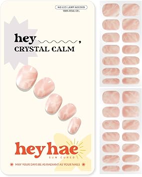 Heyhae Semi Cured Gel Nail Strips - Hey, Crystal Calm