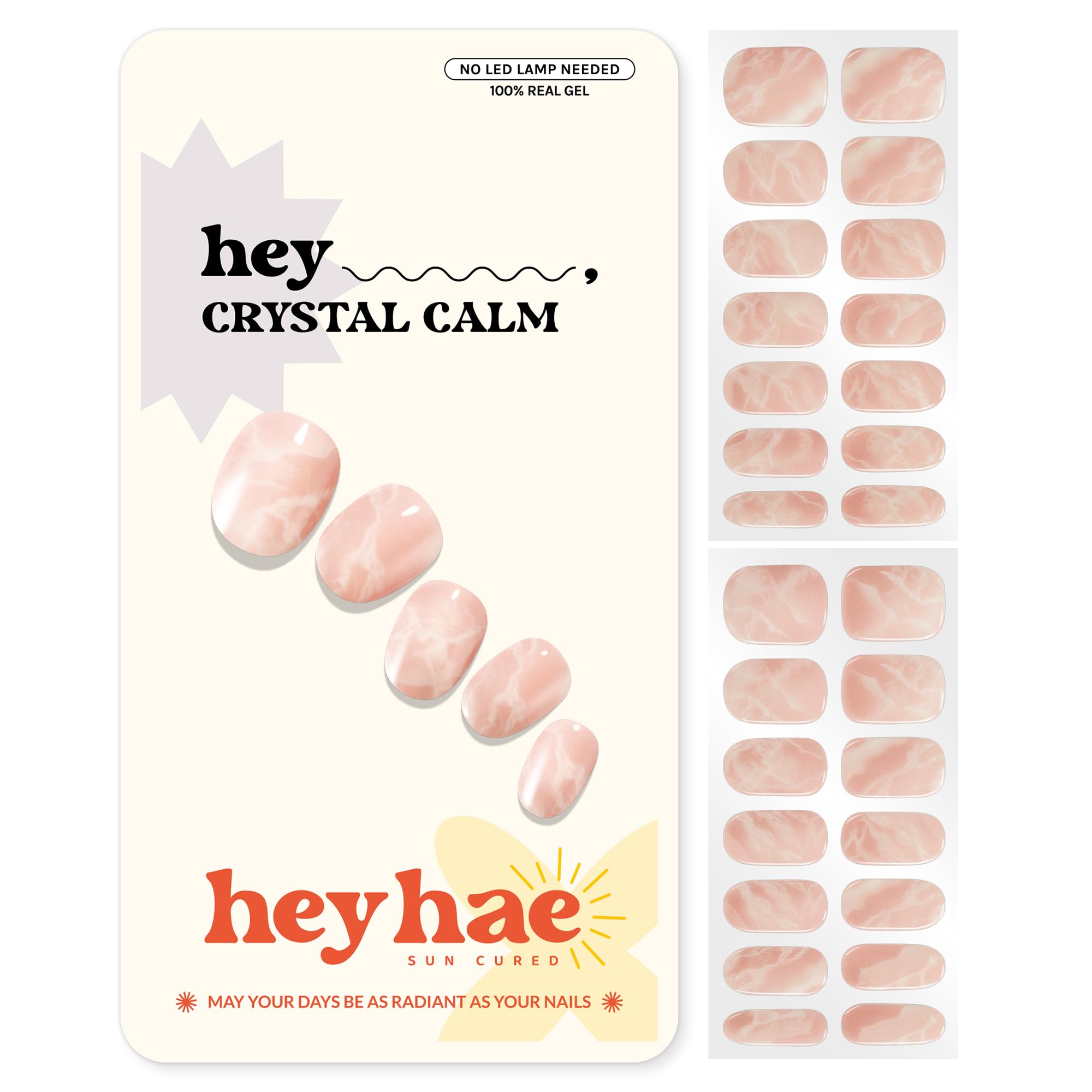 Heyhae Semi Cured Gel Nail Strips - Hey, Crystal Calm
