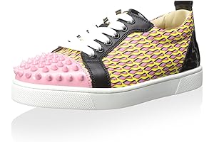 Christian Louboutin Women's Louis Junior Sneaker In Multicolor, Embossed Calf Hair, Printed...