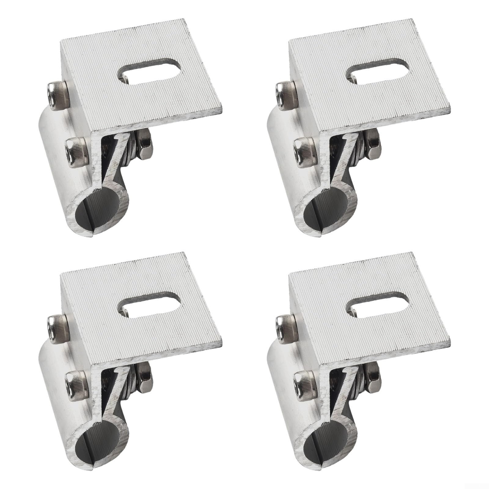 PV Module Racking Clamp Horizontal Mounted Aluminum Rails Secure Attachment Easy Connection with Splices