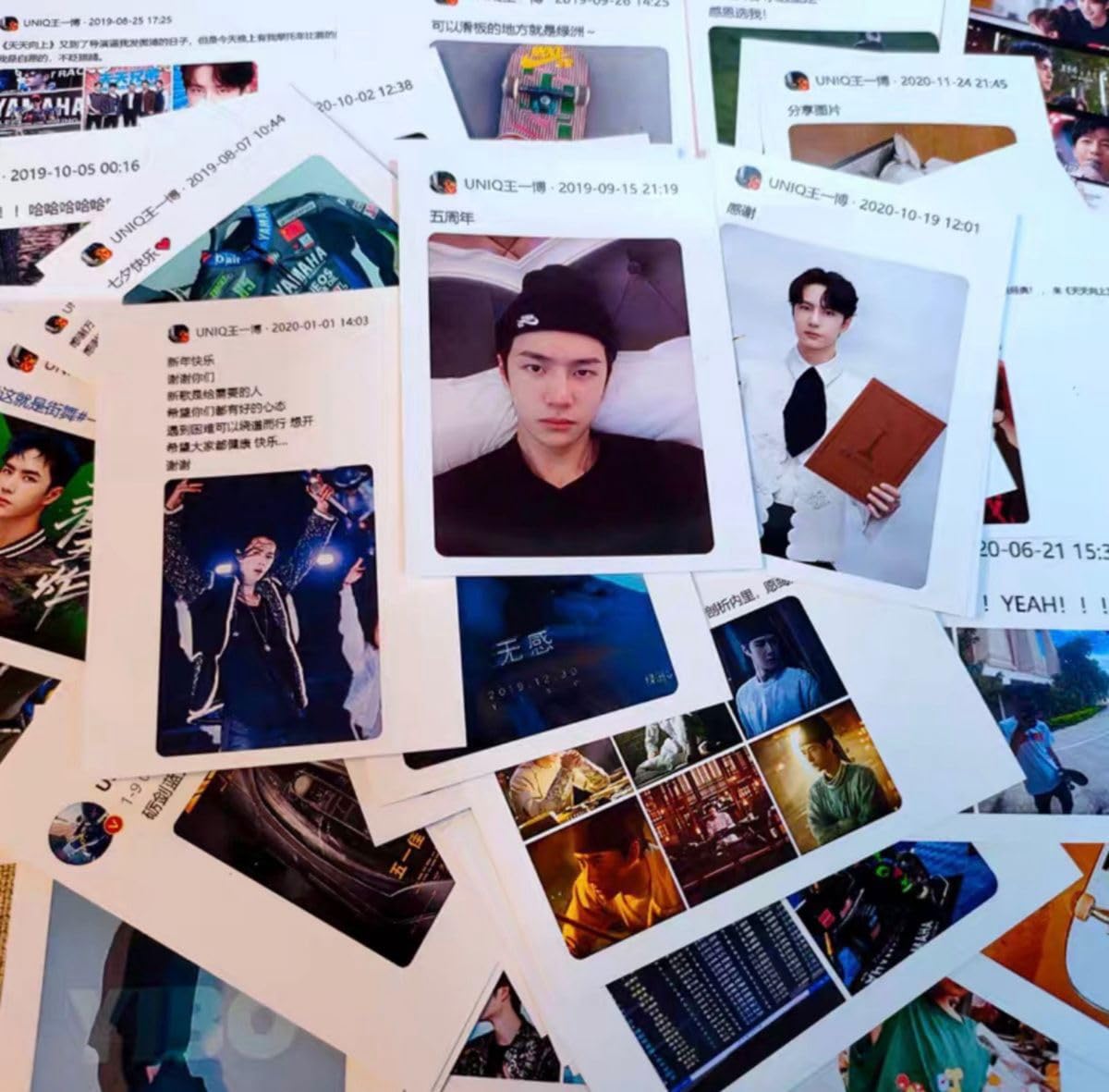 Amazon.co.jp: 王一博 微博 Weibo lomoミニカード 100枚セット