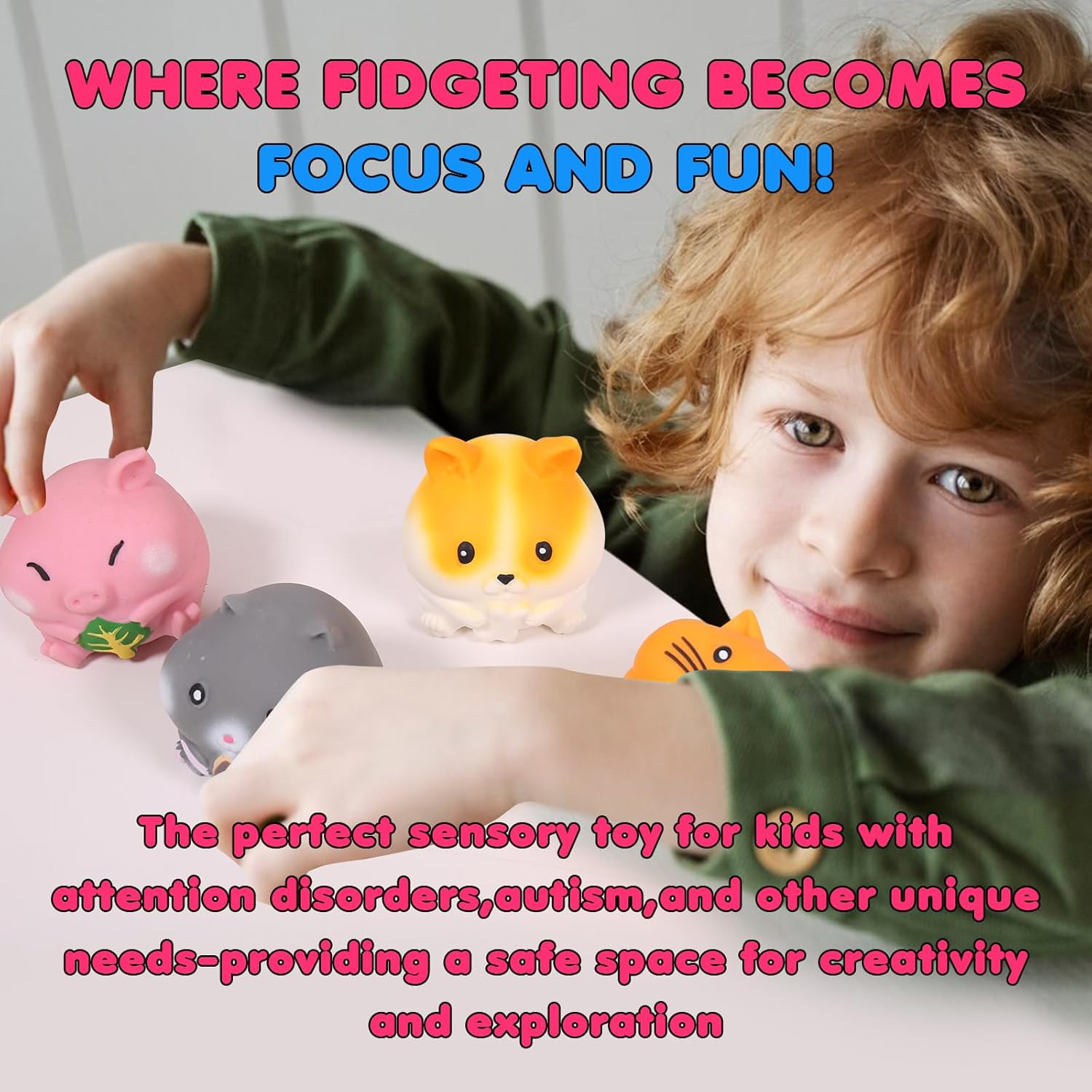 3pcs Animal Squishies Stress Balls for Adults Kids Sugar Ball Malt, Thick Glue/Gel Syrup Molasses Stretch Ball Mellow - Ultra Squishy and Moldable Slow Rise Relaxing Fidget Stress Toy