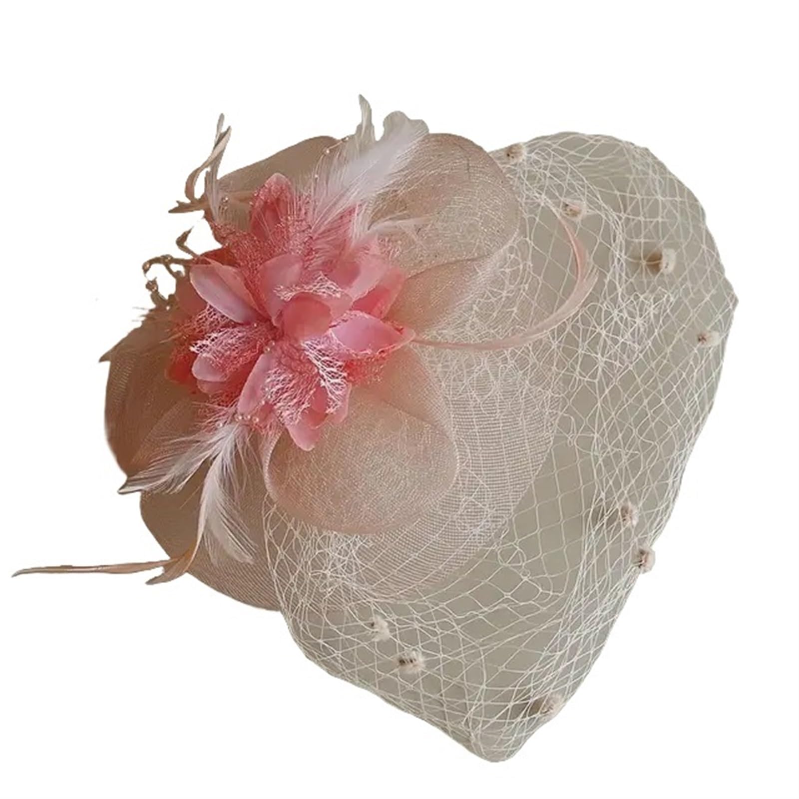 UALXPAO Wedding Hats Bridal Headdress Retro Hairclip Cocktail Party Headwear for Tea Party,Weddings(Color1)