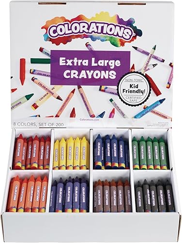 Miniatura 10 de Colorations Classpack de lápices grandes, suministros escolares, 16 colores, 25 de cada uno, juego de 400, tamaño grande más fácil de sostener y