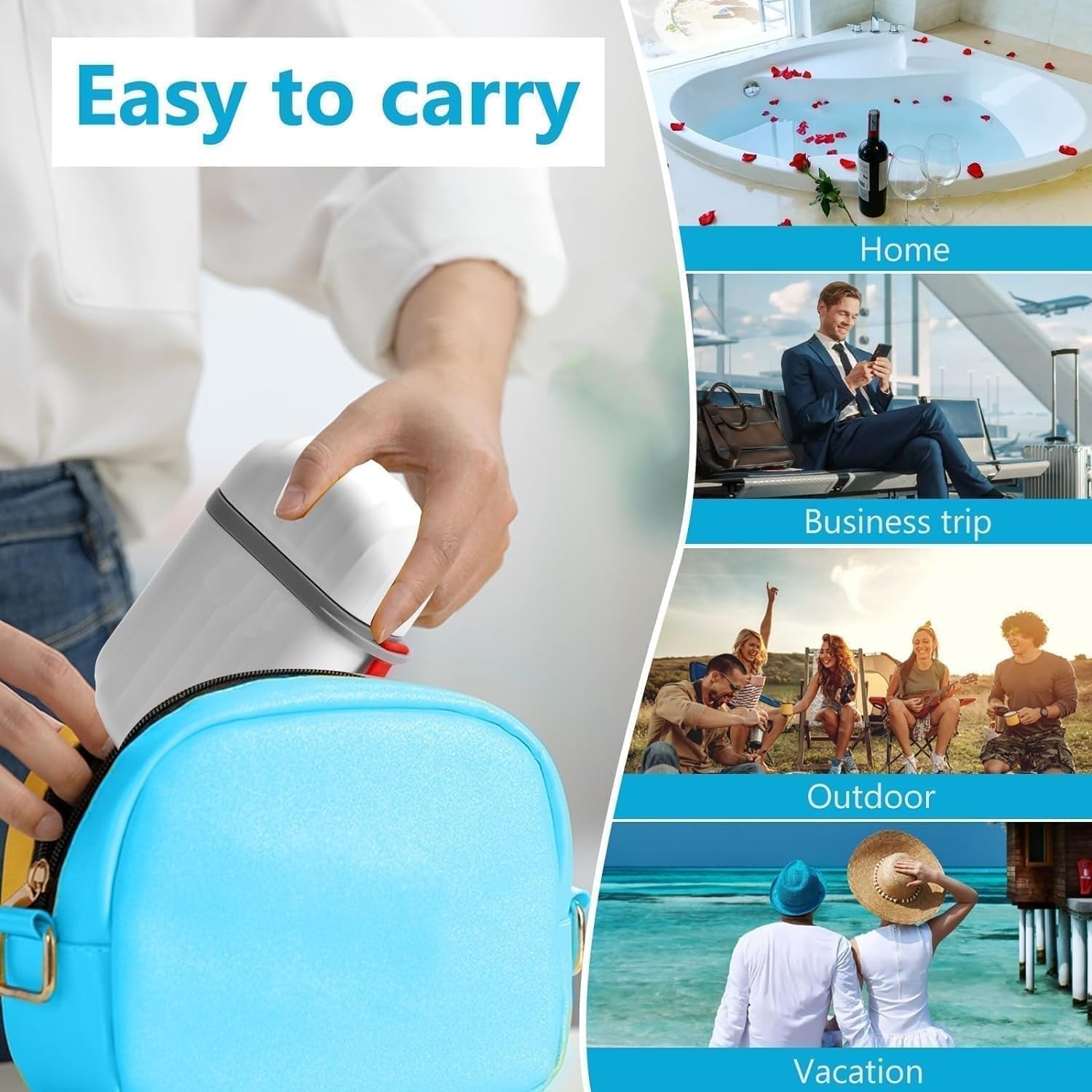 Dhamee Travel Soap Case and Toothbrush Holder Set Waterproof Leakproof Soap Dish with Handle Air Tight Holder with Secure Seal and Non Leak Design,Stylish and Practical Soap Holder Multipurpose Uses. 3