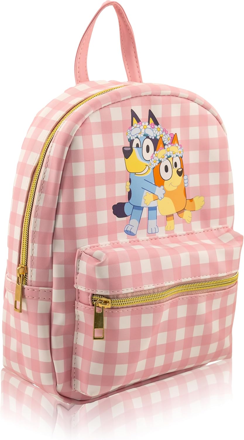 Fast Forward Bluey Mini Backpack for Kids & Adults | 10" PU Leather Backpack Purse | Toddler Travel Bag, Small Bookbag for School, Travel, or Everyday Use | Ages 3+ - Image 2