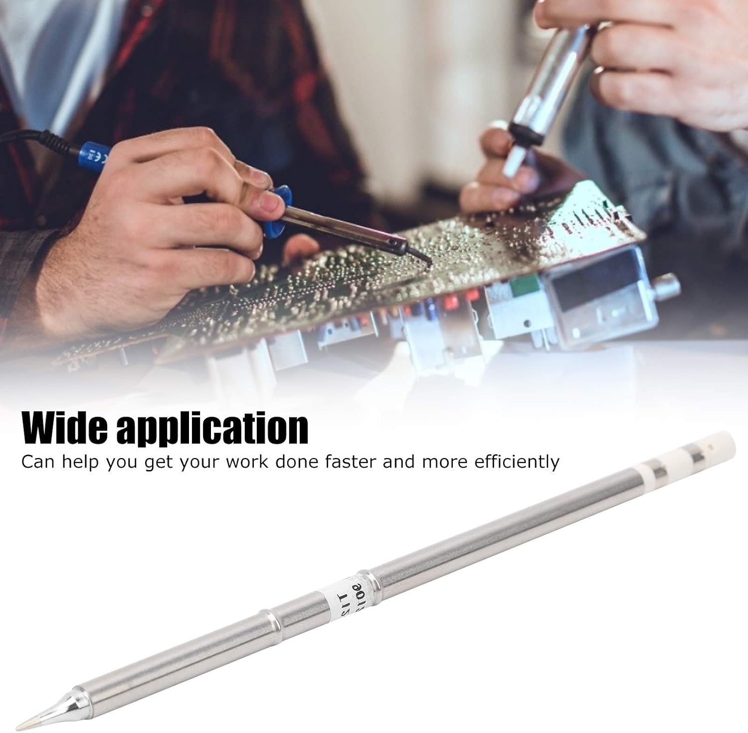 Soldering Iron Tip Replacement, Copper Material, 15cm Length 0.55cm Diameter, Compatible Solder Tip for Soldering Stations