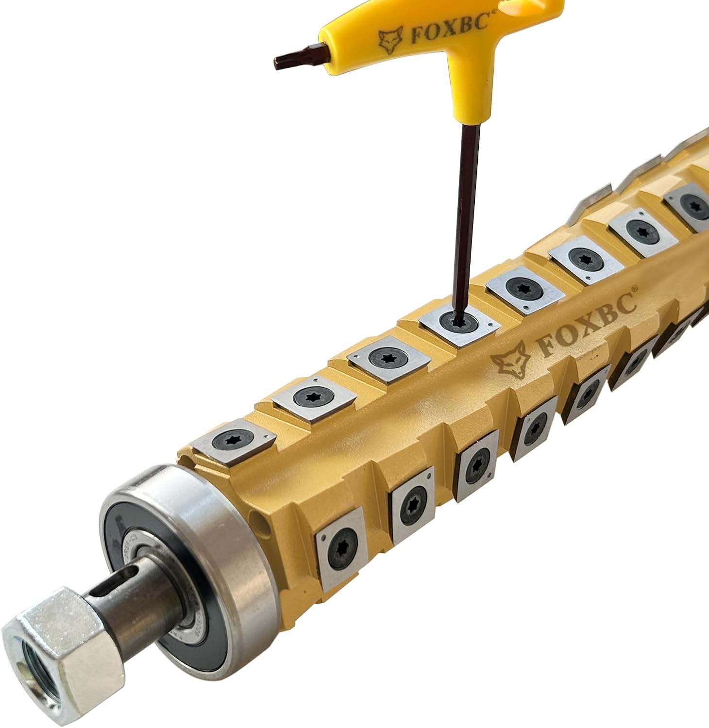 FOXBC OEM 13 Inch Spiral Helical Cutterhead for DeWalt DW735 DW735X Planer