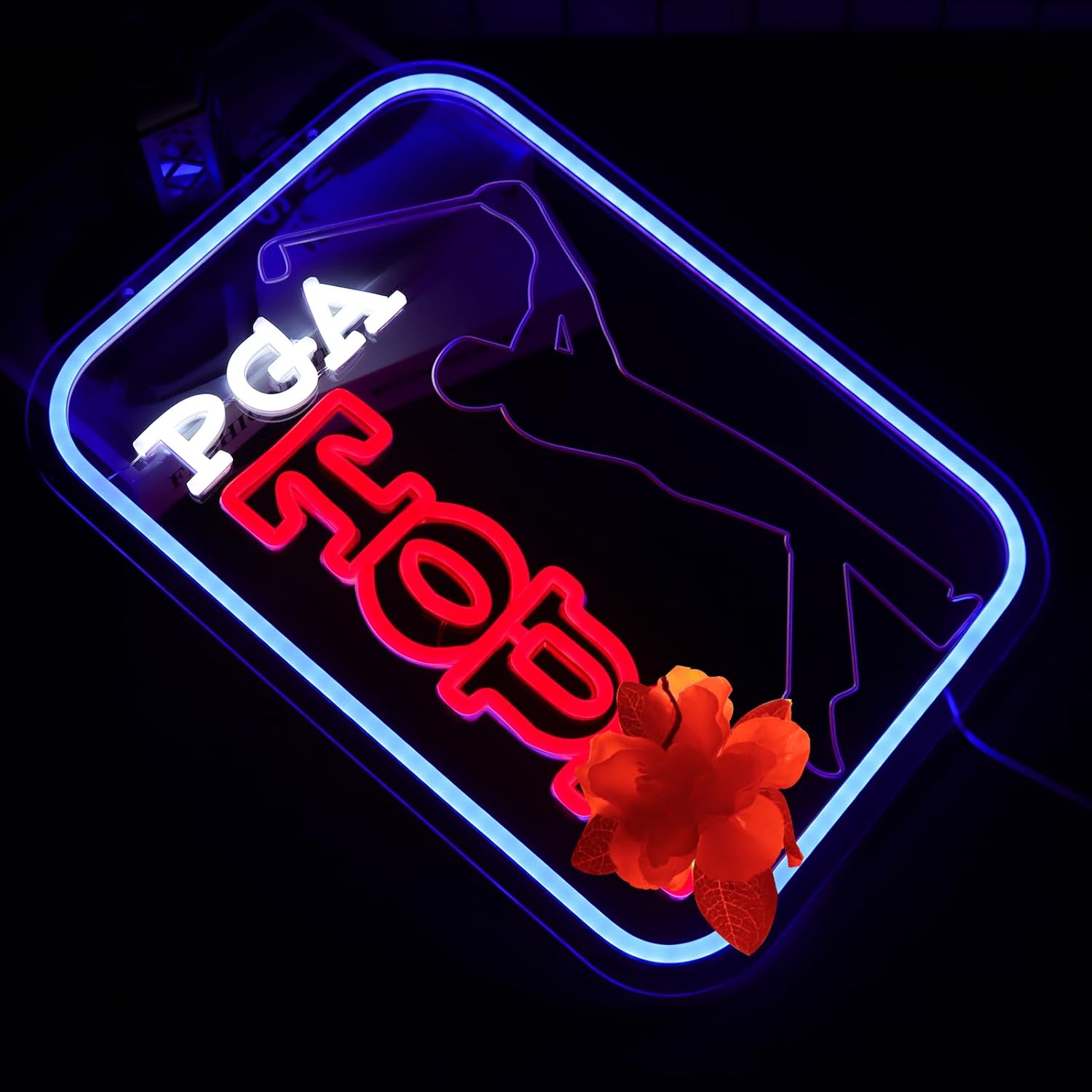 Golf Neon Signs for Wall Decor, Dimmable Led Signs for Bedroom, Powered by USB11.4 * 15.7inch,Light Up Signs for Golf Club Sports Bar Man Cave Party Decor